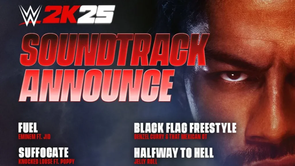 WWE 2K25 revela el soundtrack que tendrá el videojuego