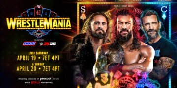 CM Punk, Seth Rollins y Roman Reigns se enfrentarán en una triple amenaza en WrestleMania 41