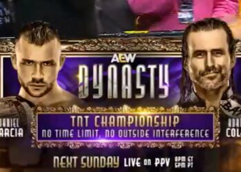 Daniel Garcia defenderá el Campeonato de TNT ante Adam Cole en AEW Dynasty 2025