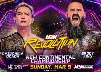 Kazuchika Okada defenderá el Campeonato Continental de AEW ante Brody King en Revolution 2025