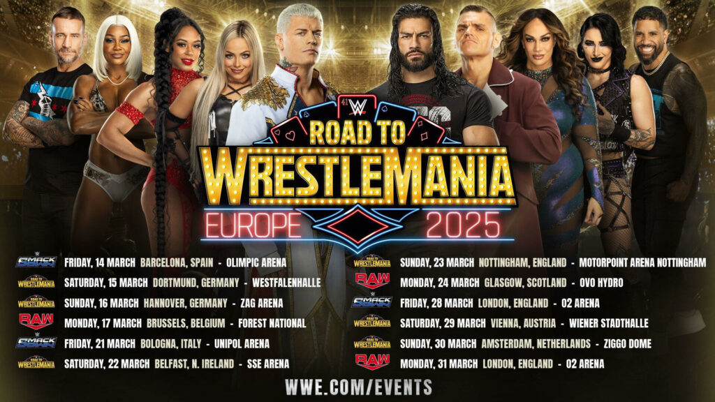 Resultados WWE Live Hannover Road to WrestleMania 16 de marzo de 2025