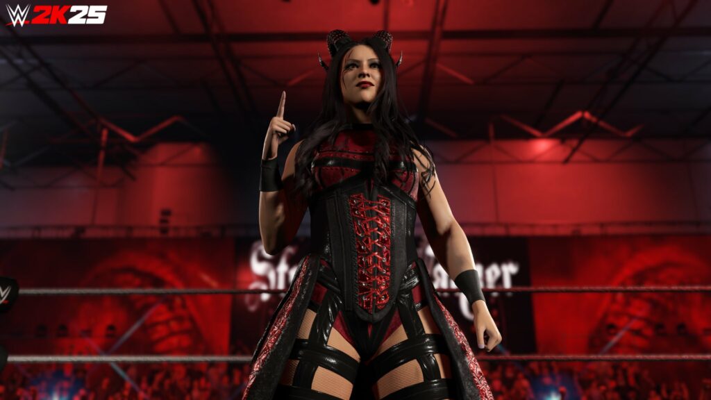 Vista completa al modelo de Stephanie Vaquer en WWE 2K25