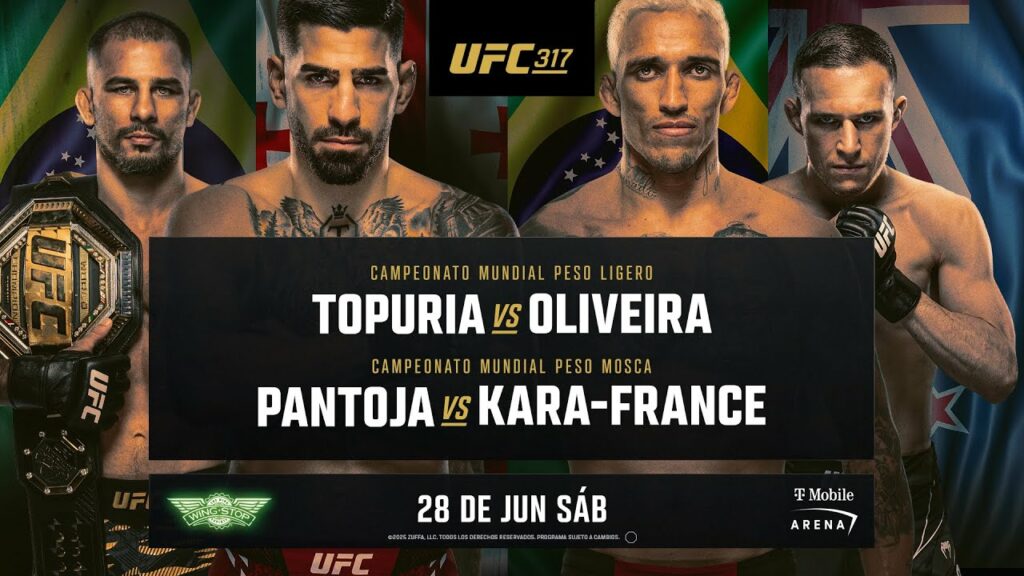 Cartelera UFC 317: Topuria vs. Oliveira