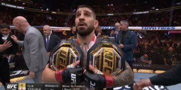 Ilia Topuria noquea a Charles Oliveira en UFC 317 y es el nuevo Campeón de Peso Ligero de UFC