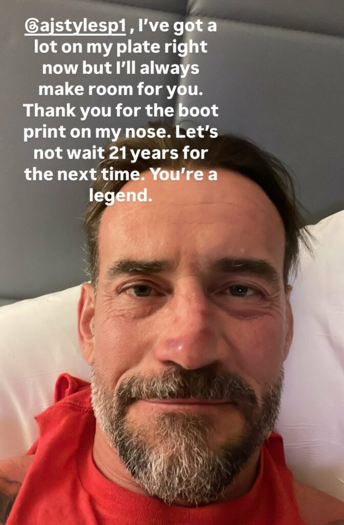 CM Punk manda un mensaje a AJ Styles tras luchar por primera vez en 21 años CM Punk manda un mensaje a AJ Styles tras luchar por primera vez en 21 años