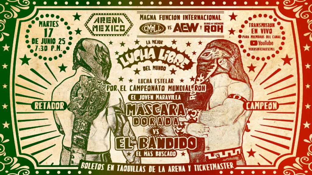 Resultados CMLL vs. AEW & ROH - Martes de Arena México