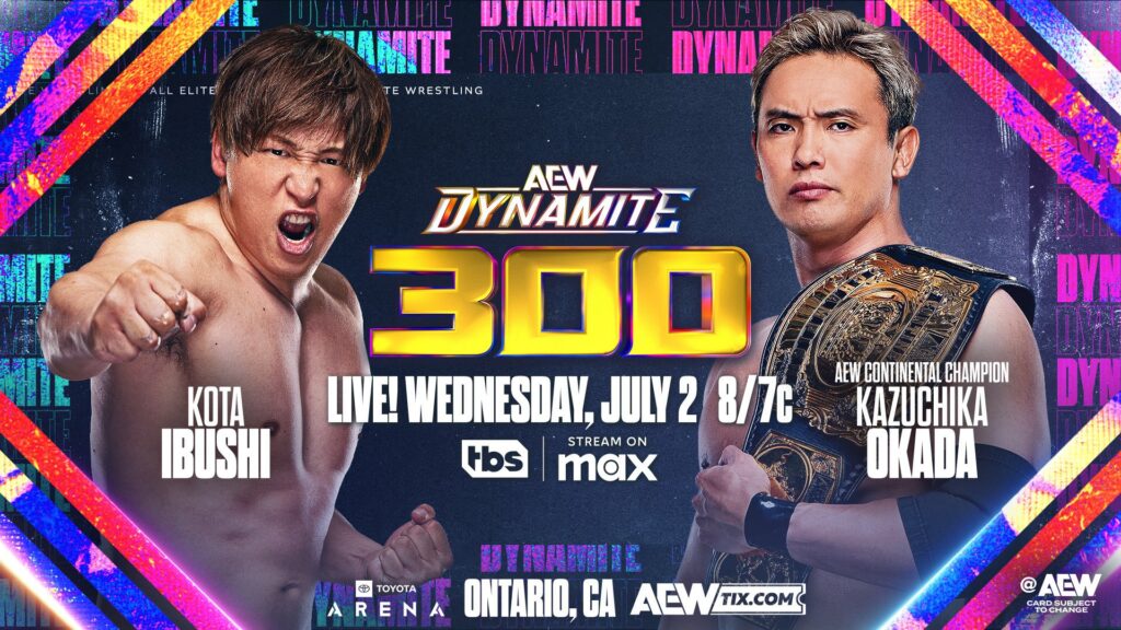 AEW anuncia la cartelera provisional del show de Dynamite 300 - 2 de julio de 2025