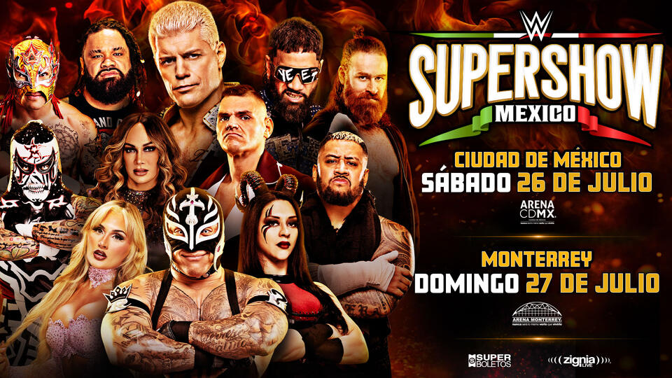 Resultados WWE Live Monterrey SuperShow 27 de julio de 2025