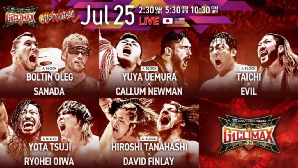 Resultados NJPW G1 Climax 35 (noche 5)