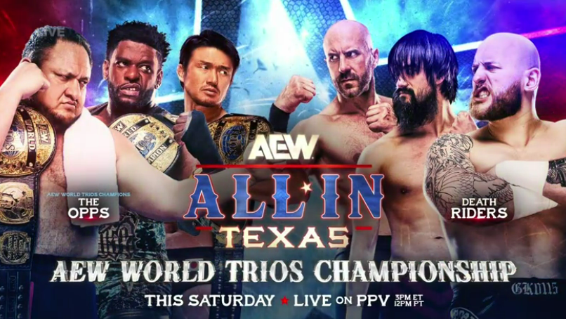 The Opps defenderán el Campeonato Mundial de Tríos de AEW ante los Death Riders en All In: Texas