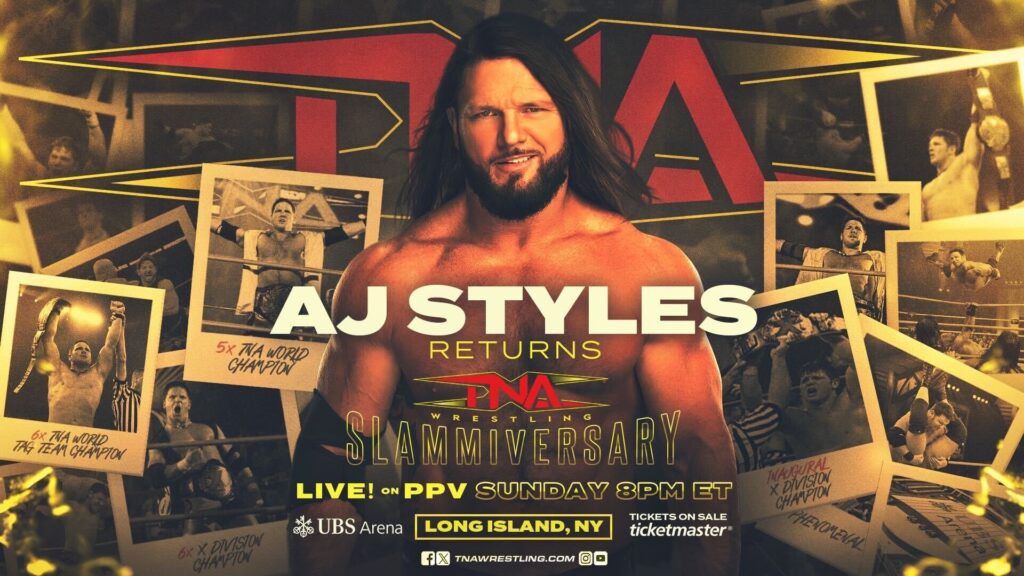 TNA hace oficial el regreso de AJ Styles en Slammiversary 2025