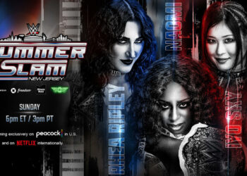 WWE SummerSlam 2025 contará con un combate femenino titular a tres bandas: Naomi, Rhea Ripley e IYO SKY se juegan el campeonato.