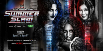 WWE SummerSlam 2025 contará con un combate femenino titular a tres bandas: Naomi, Rhea Ripley e IYO SKY se juegan el campeonato.