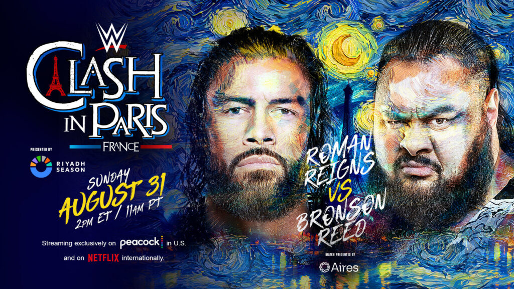 Orden de los combates de WWE Clash in Paris