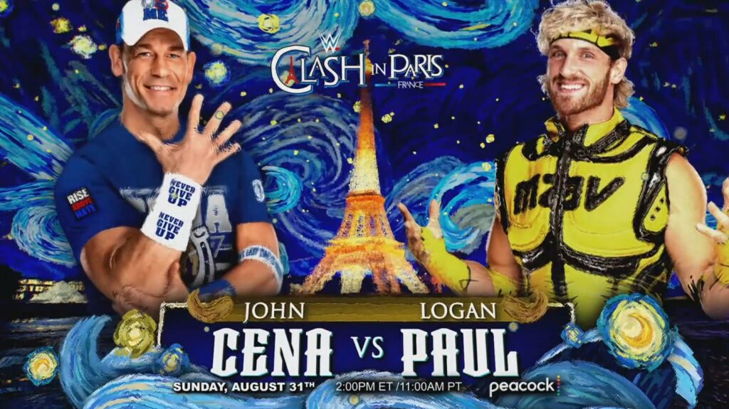 John Cena se enfrentará a Logan Paul en WWE Clash in París