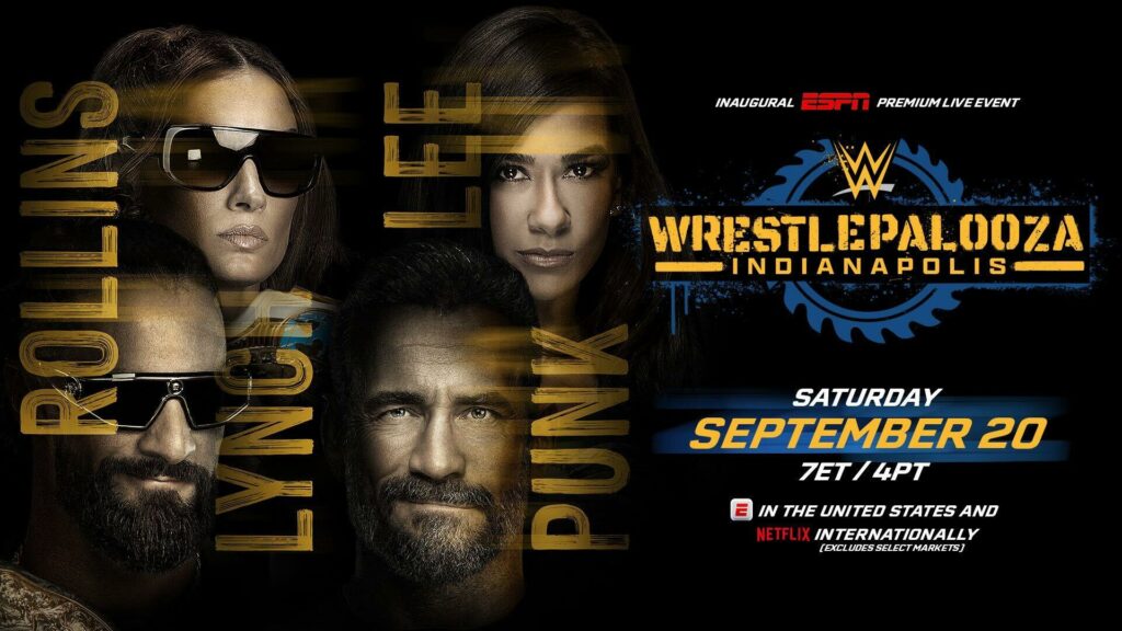 CM Punk y AJ Lee se enfrentarán a Seth Rollins y Becky Lynch en WWE Wrestlepalooza