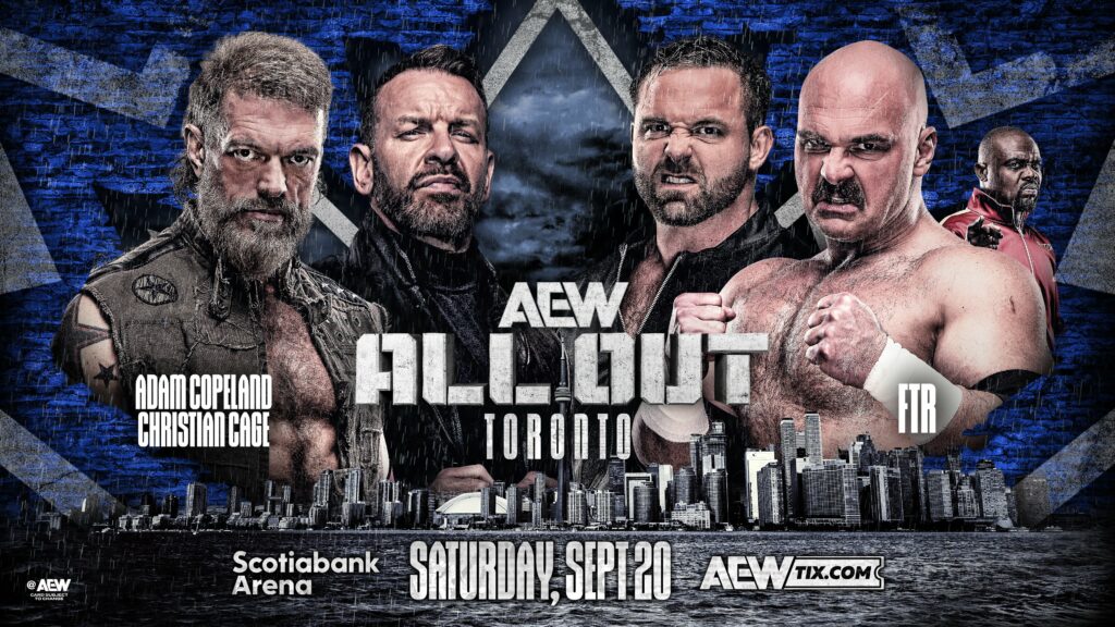 El combate entre FTR y Adam Copeland & Christian Cage abrirá AEW All Out 2025