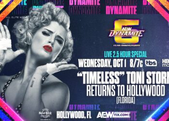 All Elite Wrestling amplía la cartelera del episodio de AEW Dynamite 6.º aniversario - 1 de octubre de 2025