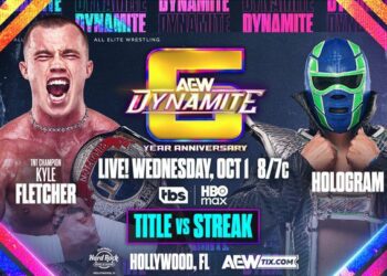 AEW anuncia la cartelera provisional del show de Dynamite 6.º aniversario - 1 de octubre de 2025