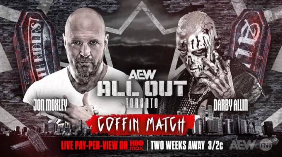 Jon Moxley se enfrentará a Darby Allin en un Coffin Match en All Out 2025