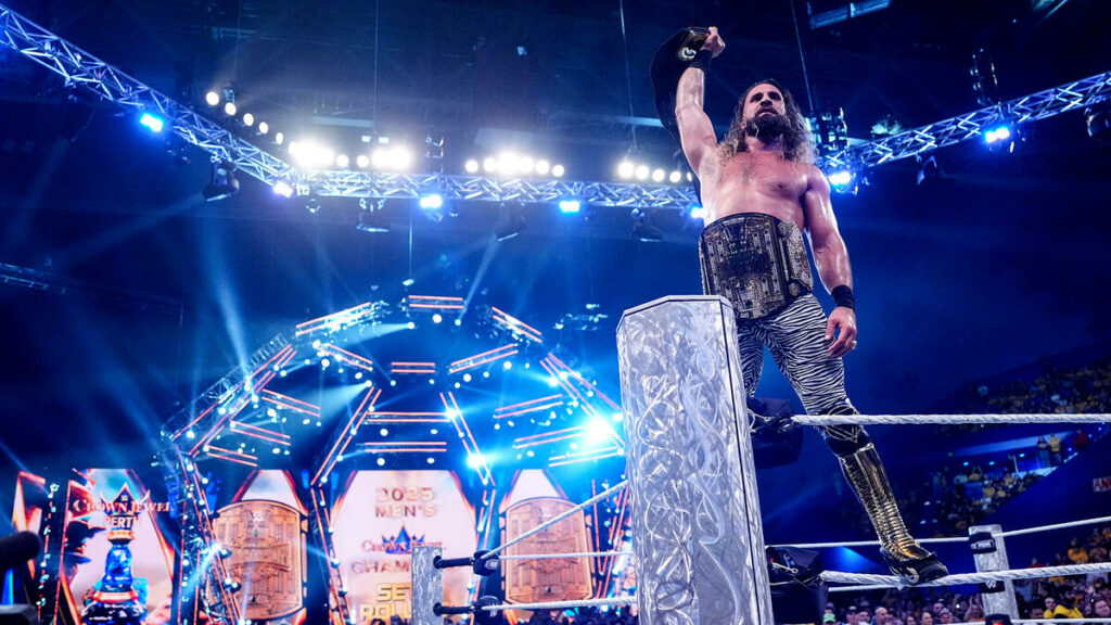 Seth Rollins derrota a Cody Rhodes por primera vez y es el Campeón Masculino de Crown Jewel 2025
