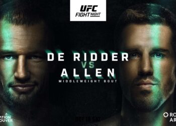 Resultados UFC Vancouver: De Ridder vs. Allen