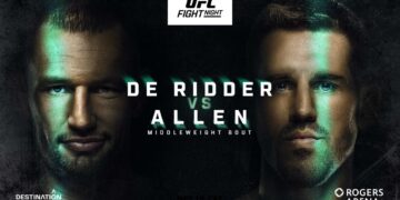 Resultados UFC Vancouver: De Ridder vs. Allen Resultados UFC Vancouver: De Ridder vs. Allen