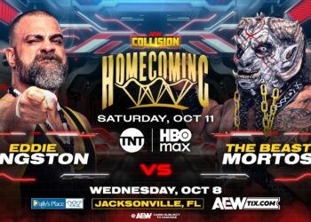 Confirmada la cartelera provisional del episodio de AEW Collision Homecoming 11 de octubre de 2025