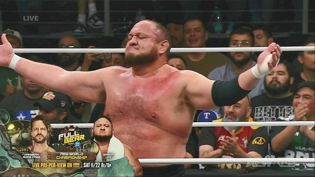 ‘Hangman’ Adam Page defenderá el Campeonato Mundial de AEW ante Samoa Joe en Full Gear 2025 ‘Hangman’ Adam Page defenderá el Campeonato Mundial de AEW ante Samoa Joe en Full Gear 2025