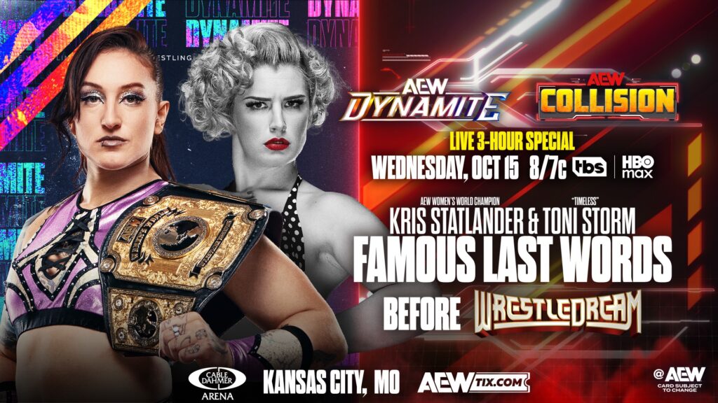 Previa AEW Dynamite + AEW Collision 15 de octubre de 2025 Previa AEW Dynamite + AEW Collision 15 de octubre de 2025