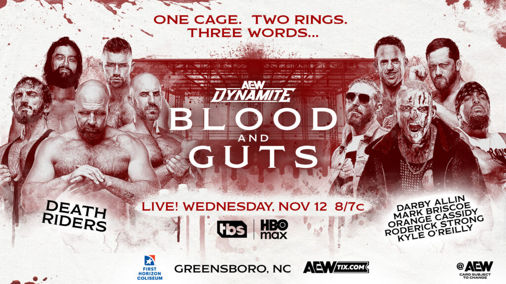 Analizamos el contenido para AEW Dynamite Blood & Guts del próximo 12 de noviembre.