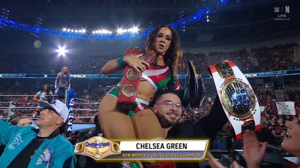 Chelsea Green vence a Giulia para ganar el Campeonato Femenino de Estados Unidos por segunda vez Chelsea Green vence a Giulia para ganar el Campeonato Femenino de Estados Unidos por segunda vez