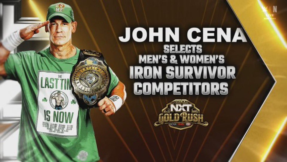 John Cena decidirá quiénes competirán en los Iron Survivor Challenge de NXT Deadline 2025