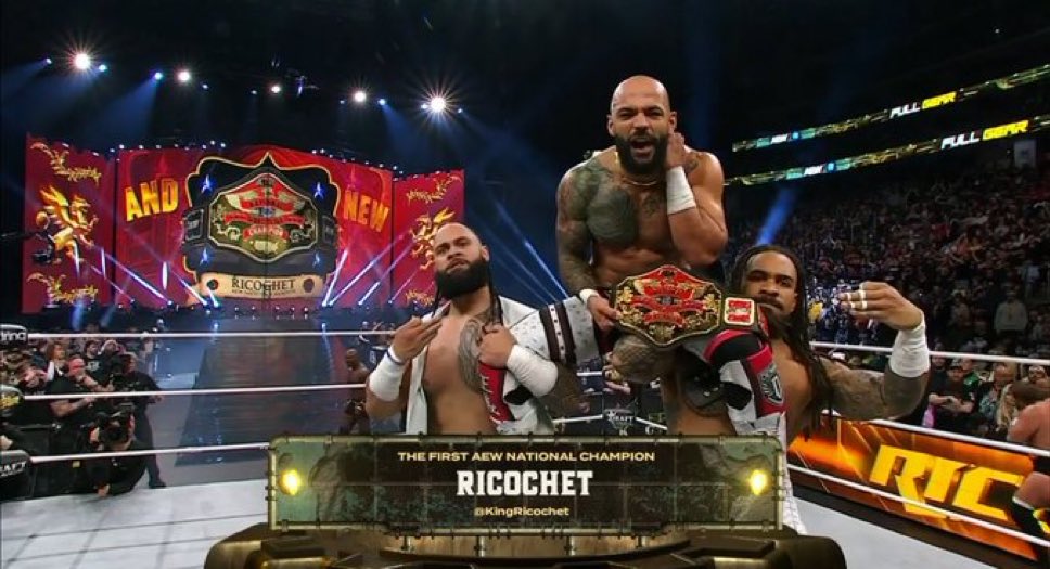 Ricochet se convierte en el primer Campeón Nacional de AEW en Full Gear 2025 Ricochet se convierte en el primer Campeón Nacional de AEW en Full Gear 2025