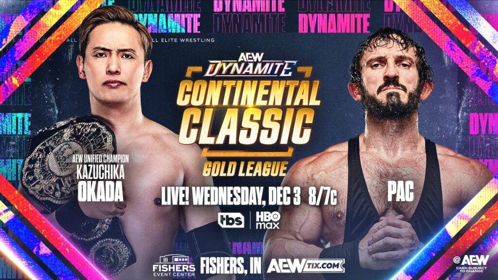 All Elite Wrestling amplía la cartelera del episodio de AEW Dynamite 3 de diciembre de 2025