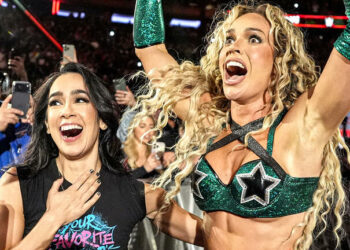 Maxxine Dupri reacciona a su victoria para ganar el Campeonato Femenino Intercontinental en RAW