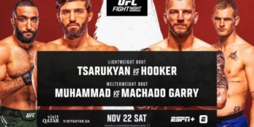 Resultados UFC Qatar: Tsarukyan vs. Hooker