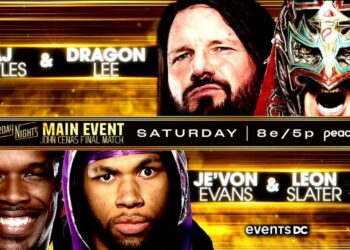 AJ Styles y Dragon Lee lucharán ante Je’Von Evans y Leon Slater en Saturday Night’s Main Event